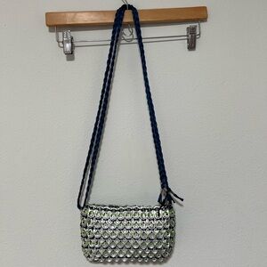 Silver Bottle Cap Shoulder/Crossbody Bag
